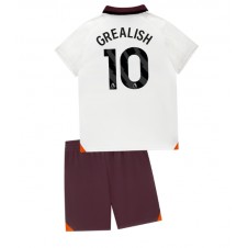 Manchester City Jack Grealish #10 Bortedraktsett Barn 2023-24 Kortermet (+ korte bukser)